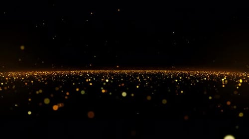Gold Particle Background Loop
