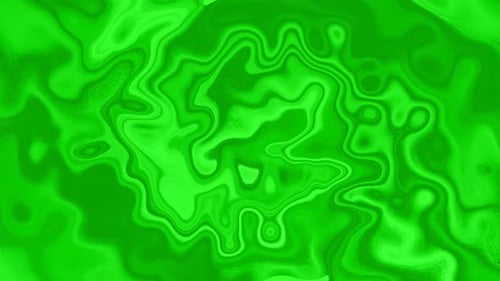 Abstract Green Liquid Flowing Motion Background Loop