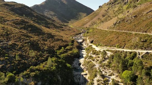 Aerial video of the Panda-Grace National Park, Portugal