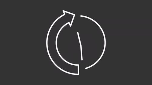 White-Line-Animation für Teilzeitjobs