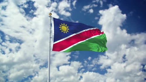 Namibia Realistic Waving 4k