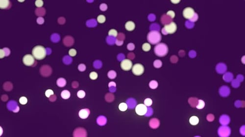 Colorful Glowing Circles Rising Particles Background