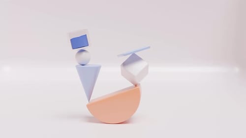 Animación de formas de bucles 3D de Física