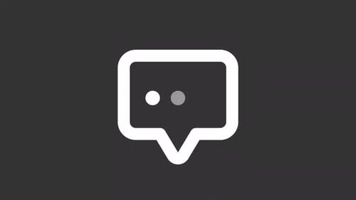 Ícone de Ui de linha branca de resposta animada