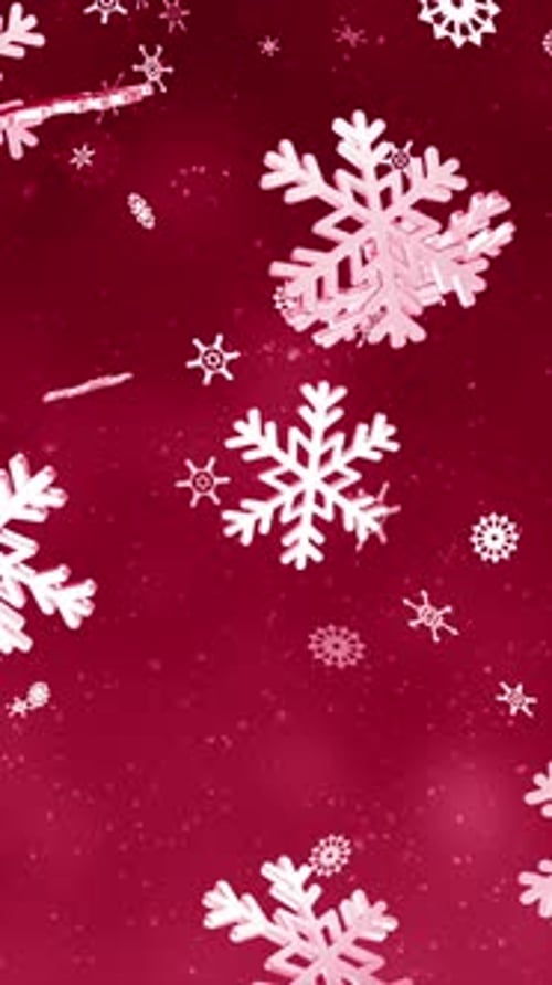 Vertical Christmas Snowflakes Background