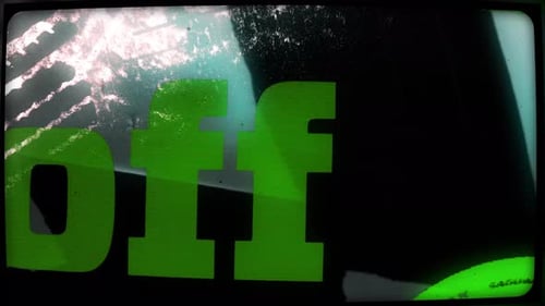 Grunge Black Green Glitch Overlay