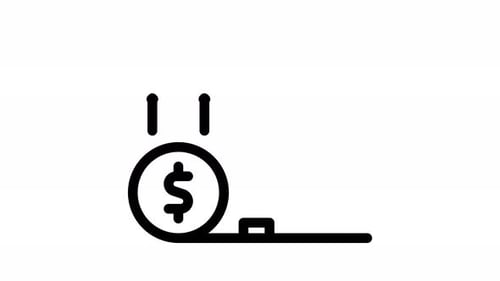 Minimalist Financial Growth Bar Chart Animation