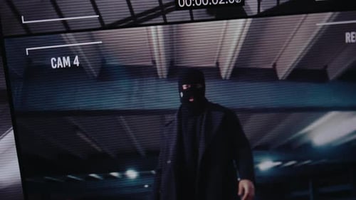 Bank Robber on Security Cam