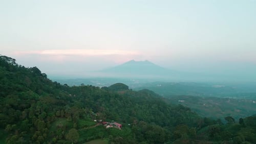 Aerial view of mount salak