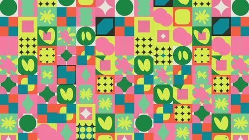 Vertical movement Vibrant Pop Art Block Background