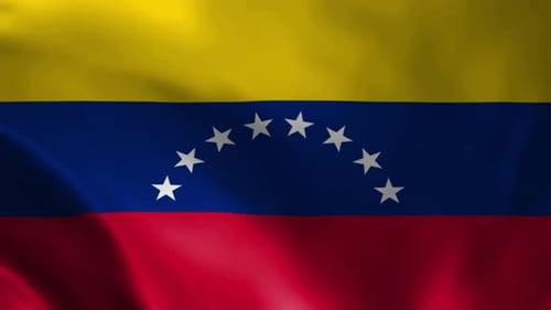 Waving Venezuela Flag Loop Animation