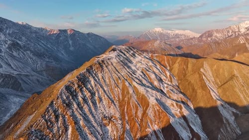 Majestic Mountains in the Golden Hour Light