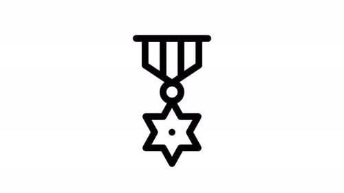 Minimalist Animated Award Medal Icon