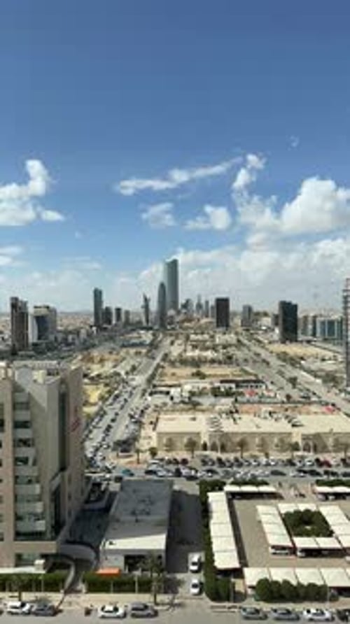 4k Aerial View Of Saudi Arabia Capital, Riyadh