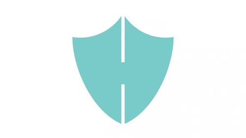 Animated shield glyph color icon
