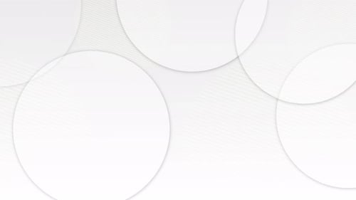 Animated Abstract Circles Minimalist White Motion Background