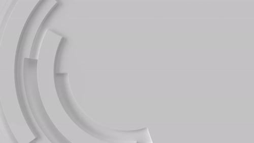 White Abstract Round Background