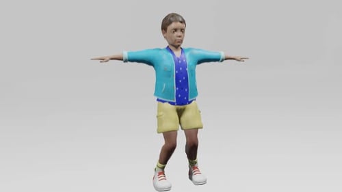 Animated Boy Character Dancing Loop