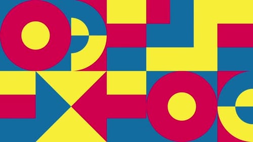 Dynamic Geometric Shape Pattern Animation Loop