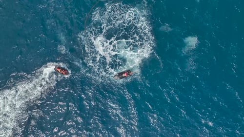 Aerial View Water Sports Wonderland Flyboard Feats and Oceanic Opulence