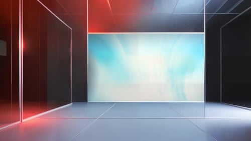 Innovative TV Studio Set: Virtual Set for Chroma Footage