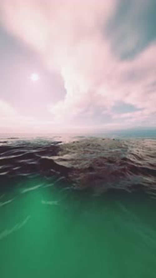 Ocean View From Water Surface