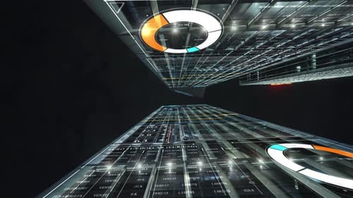 Smart city and communication network concept