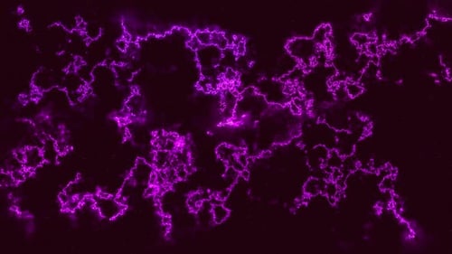 Abstract Neon Glowing Electrical Energy Lines Background