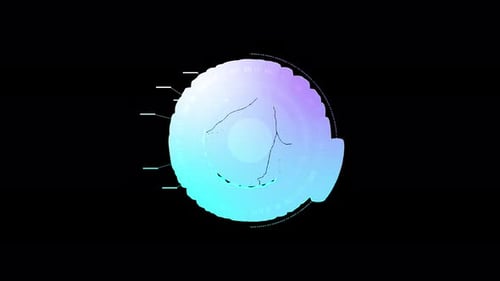 Collection Radar : mise en page de carte circulaire avec une animation du cadran en boucle