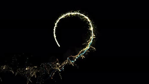 Elegant Sparkling Particle Trail Reveal
