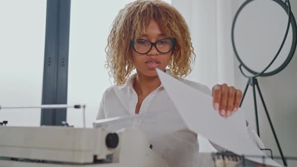 Portrait Writer at Workspace, Business, Corporate Stock Footage ft ...