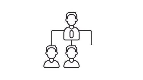 Animated Organizational Chart People Connection Icons