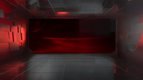 Engaging Broadcast Experience: Interactive TV Studio Set with Chroma Key