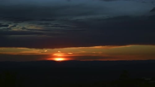 Brilliant Dawn with Stormy Sky Timelapse