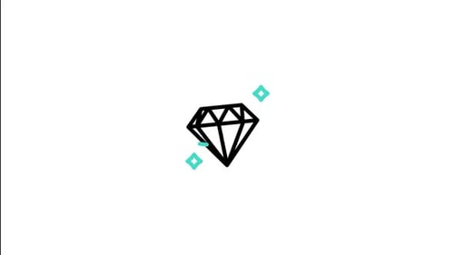 Animiertes Diamantensymbol