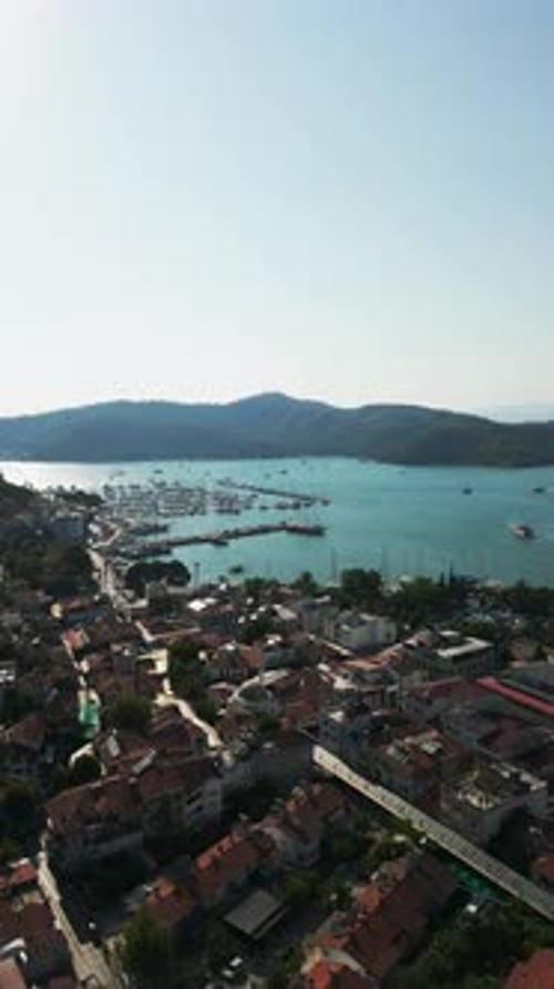 Fethiye Harbor Aerial 02