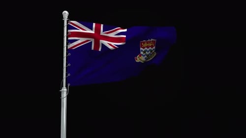 Cayman Islands Flag Waving Animation