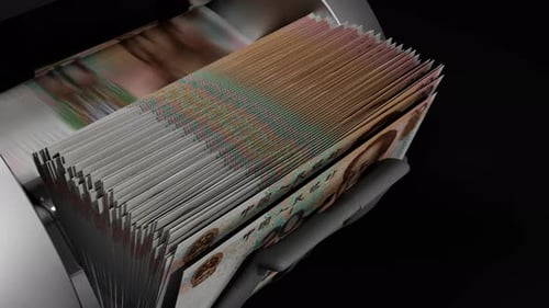 Banknote Counter Machine Counting Chinese Yuan Currency