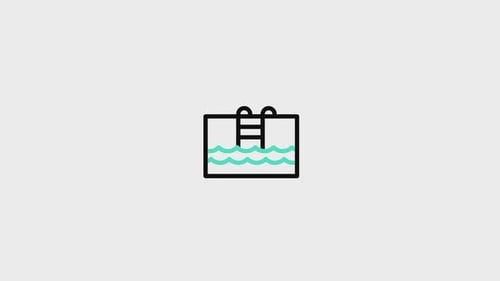 Animiertes Pool-Symbol
