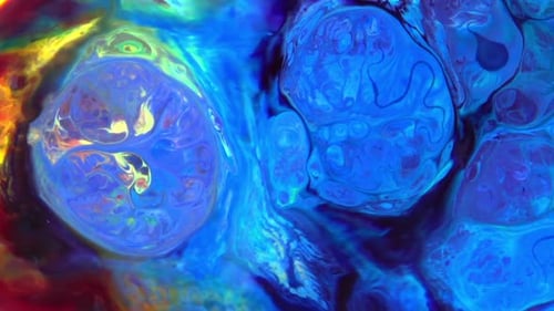 Abstract Colorful Ink Movements Spreads On Water Texture 745