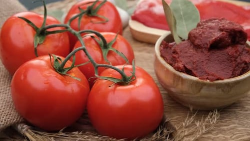 Top View of Tomato Paste