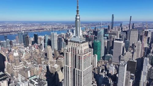 Empire State Building At Manhattan In New York United States.