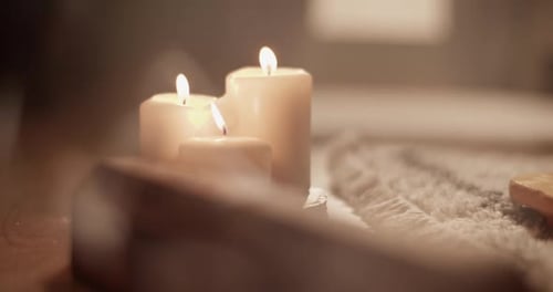 Wooden Incense Box on Floor