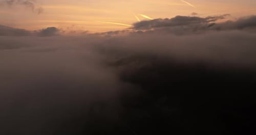 Golden Hour's Sea Of Clouds