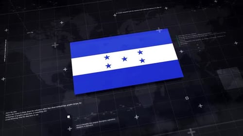 Honduras Background With Flag