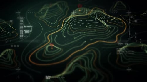 Futuristic Holographic Topographic Environment 01