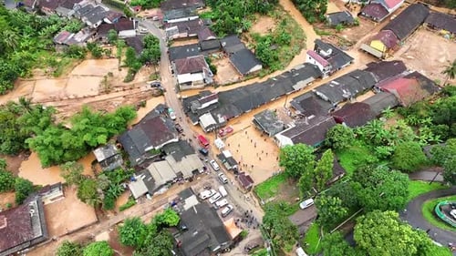 Flood in Ciemas, Indonesia