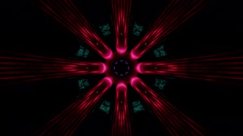 Fond noir et rouge avec motif circulaire au milieu. Animation en boucle