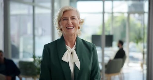 Face, mature manager and business woman, chief investment officer and expert at hedge fund