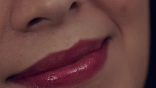 Close up smile and face of a Latina woman